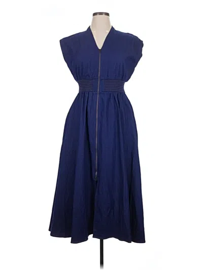 Pre-owned Assorted Brands Casual Dress In Blue