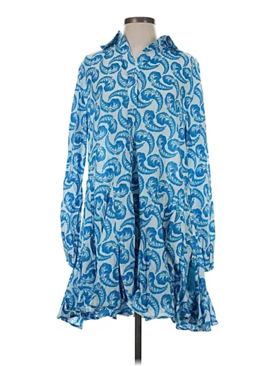 Pre-owned Assorted Brands Casual Dress In Blue