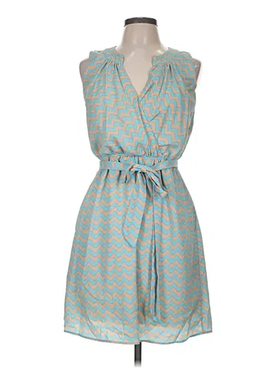 Pre-owned Assorted Brands Casual Dress In Blue