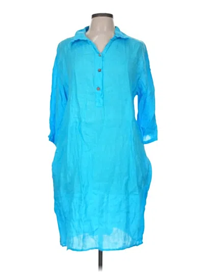 Pre-owned Assorted Brands Casual Dress In Blue