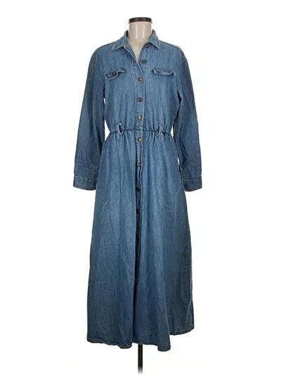 Pre-owned Assorted Brands Casual Dress In Blue