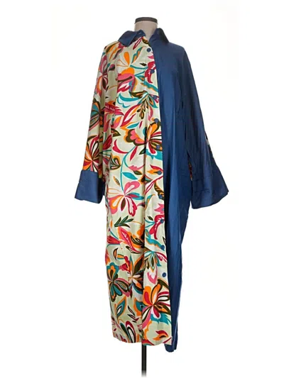Pre-owned Assorted Brands Casual Dress In Blue