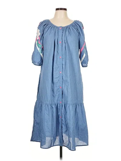 Pre-owned Assorted Brands Casual Dress In Blue