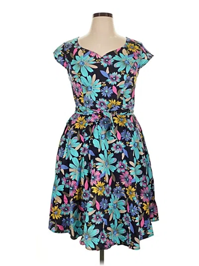 Pre-owned Assorted Brands Casual Dress In Blue