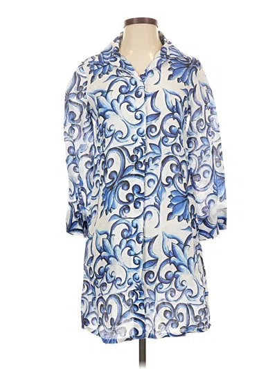 Pre-owned Assorted Brands Casual Dress In Blue