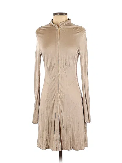 Pre-owned Assorted Brands Casual Dress In Brown