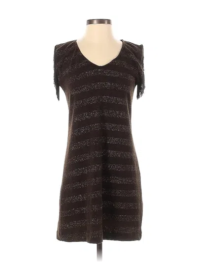 Pre-owned Assorted Brands Casual Dress In Brown