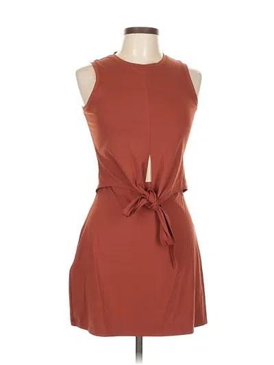 Pre-owned Assorted Brands Casual Dress In Brown