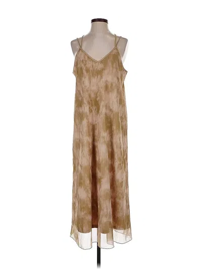 Pre-owned Assorted Brands Casual Dress In Brown