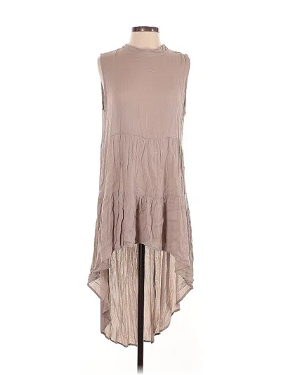 Pre-owned Assorted Brands Casual Dress In Brown