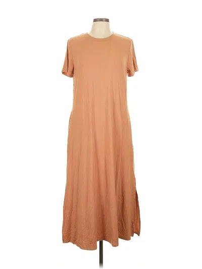Pre-owned Assorted Brands Casual Dress In Brown