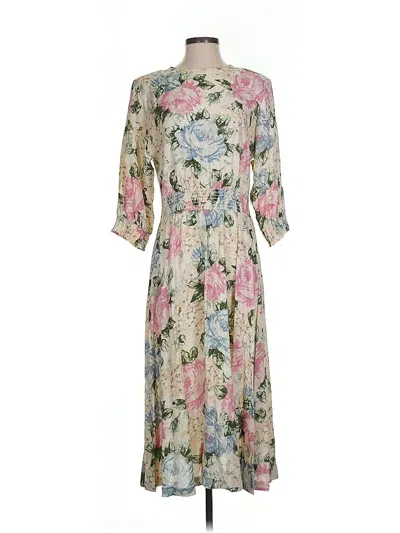 Pre-owned Assorted Brands Casual Dress In Brown
