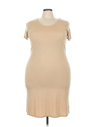 Pre-owned Assorted Brands Casual Dress In Brown