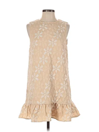 Pre-owned Assorted Brands Casual Dress In Brown