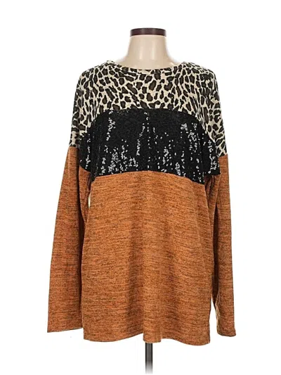 Pre-owned Assorted Brands Casual Dress In Brown