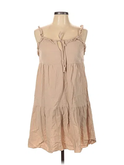 Pre-owned Assorted Brands Casual Dress In Brown