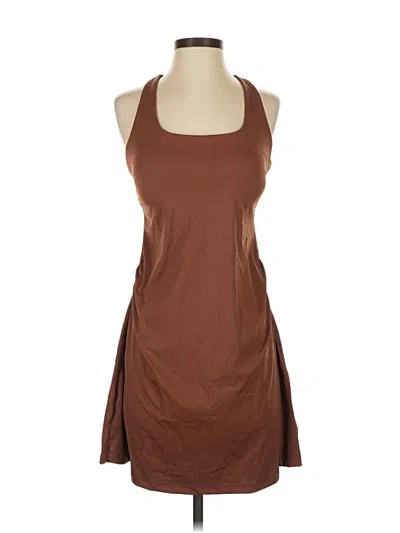 Pre-owned Assorted Brands Casual Dress In Brown