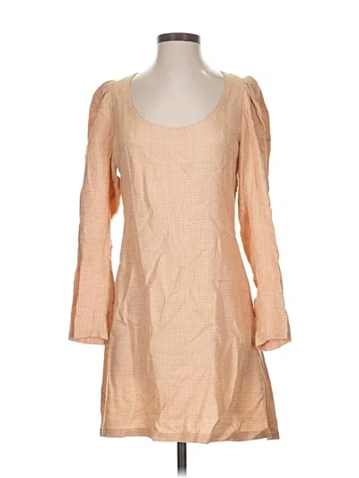 Pre-owned Assorted Brands Casual Dress In Brown
