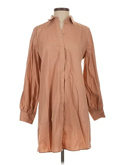 Pre-owned Assorted Brands Casual Dress In Brown