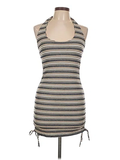 Pre-owned Assorted Brands Casual Dress In Brown