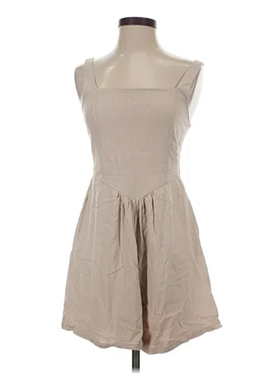 Pre-owned Assorted Brands Casual Dress In Brown