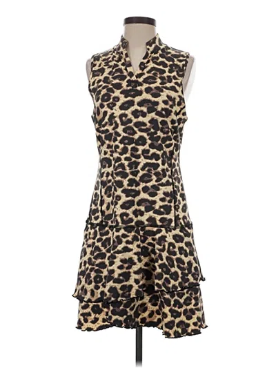 Pre-owned Assorted Brands Casual Dress In Brown