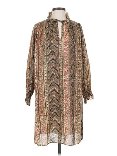 Pre-owned Assorted Brands Casual Dress In Brown