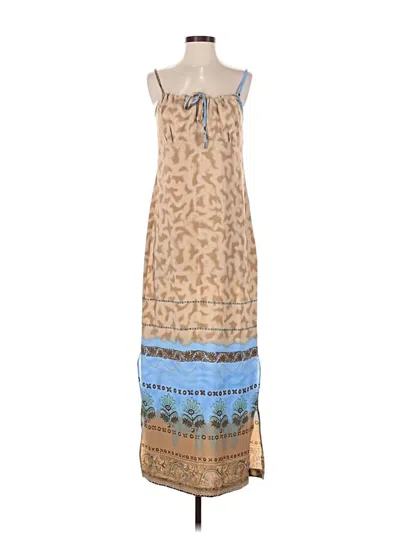 Pre-owned Assorted Brands Casual Dress In Brown