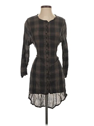 Pre-owned Assorted Brands Casual Dress In Brown