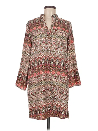 Pre-owned Assorted Brands Casual Dress In Brown