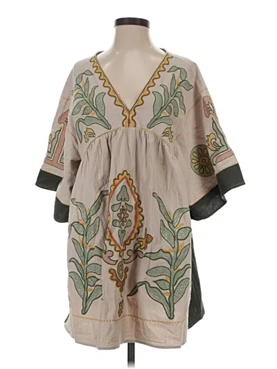 Pre-owned Assorted Brands Casual Dress In Brown