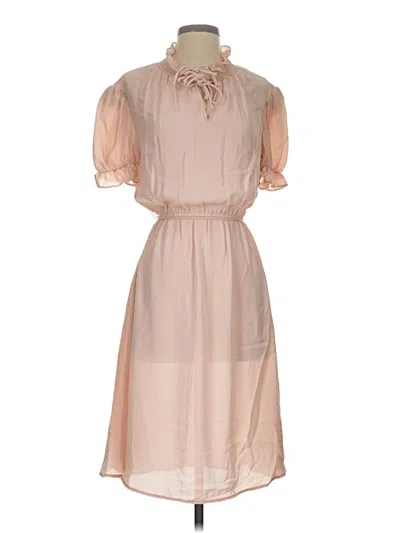 Pre-owned Assorted Brands Casual Dress In Brown