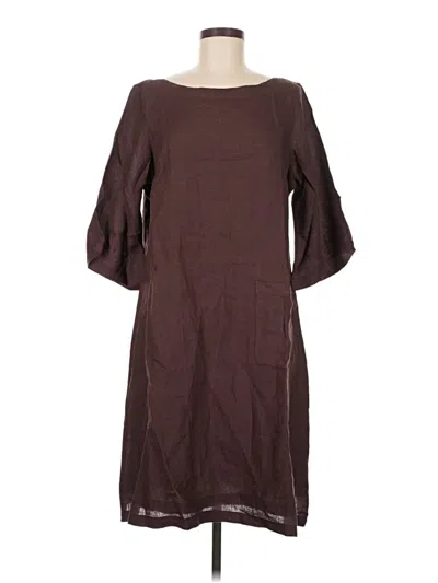 Pre-owned Assorted Brands Casual Dress In Brown