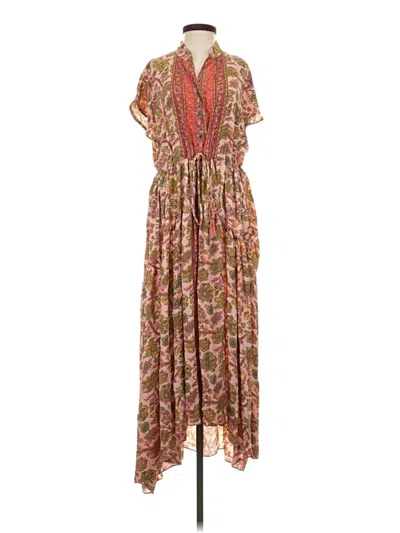 Pre-owned Assorted Brands Casual Dress In Brown