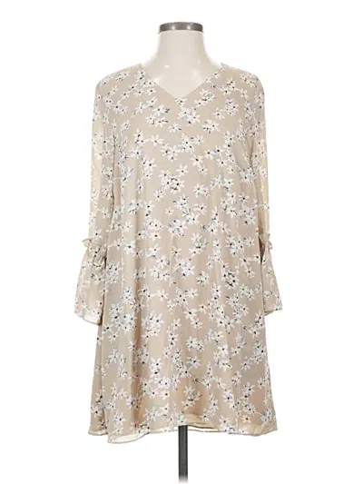 Pre-owned Assorted Brands Casual Dress In Brown