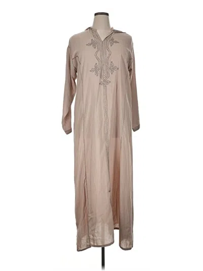 Pre-owned Assorted Brands Casual Dress In Brown