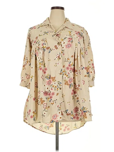 Pre-owned Assorted Brands Casual Dress In Brown