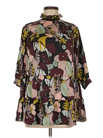 Pre-owned Assorted Brands Casual Dress In Brown