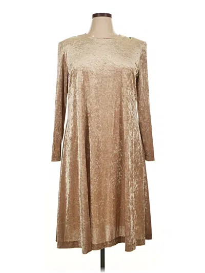 Pre-owned Assorted Brands Casual Dress In Brown