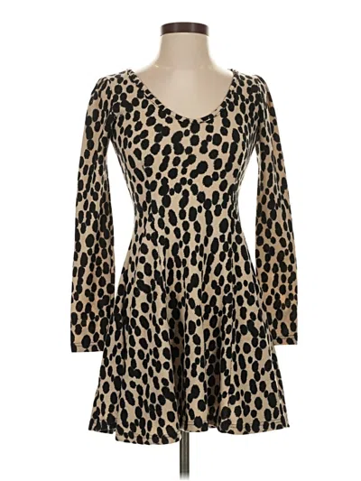 Pre-owned Assorted Brands Casual Dress In Brown