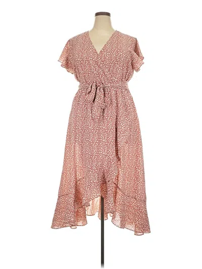 Pre-owned Assorted Brands Casual Dress In Brown