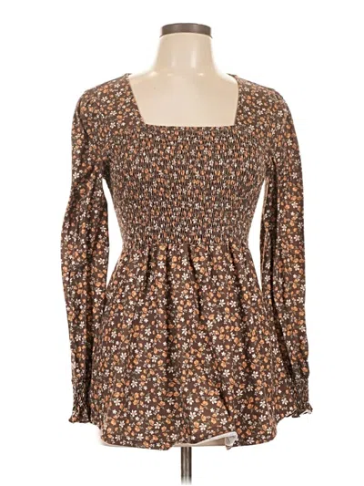 Pre-owned Assorted Brands Casual Dress In Brown