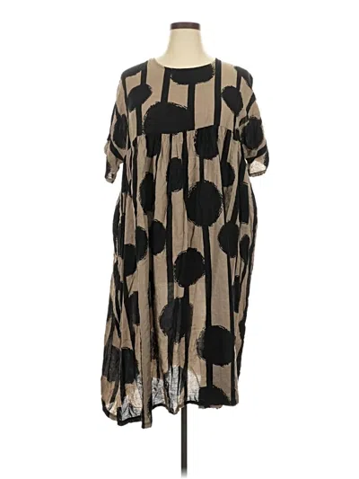 Pre-owned Assorted Brands Casual Dress In Brown