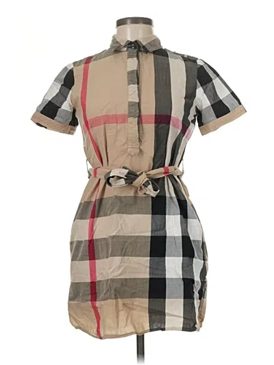 Pre-owned Assorted Brands Casual Dress In Brown