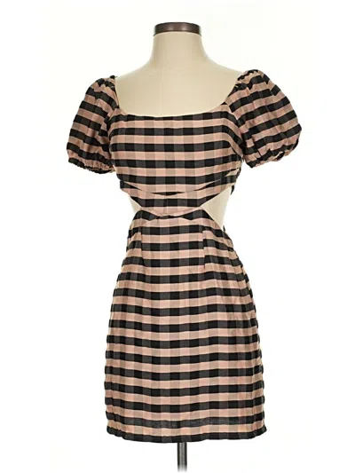 Pre-owned Assorted Brands Casual Dress In Brown