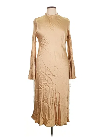 Pre-owned Assorted Brands Casual Dress In Brown