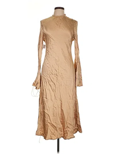 Pre-owned Assorted Brands Casual Dress In Brown