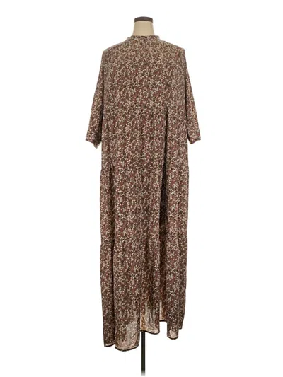 Pre-owned Assorted Brands Casual Dress In Brown