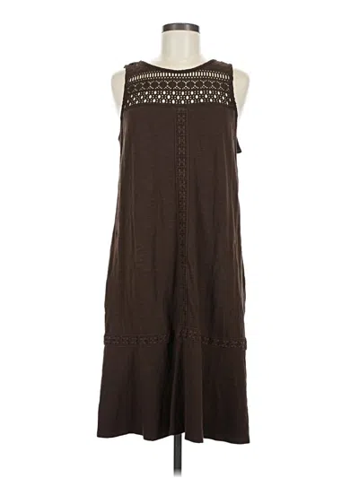 Pre-owned Assorted Brands Casual Dress In Brown