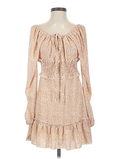Pre-owned Assorted Brands Casual Dress In Brown